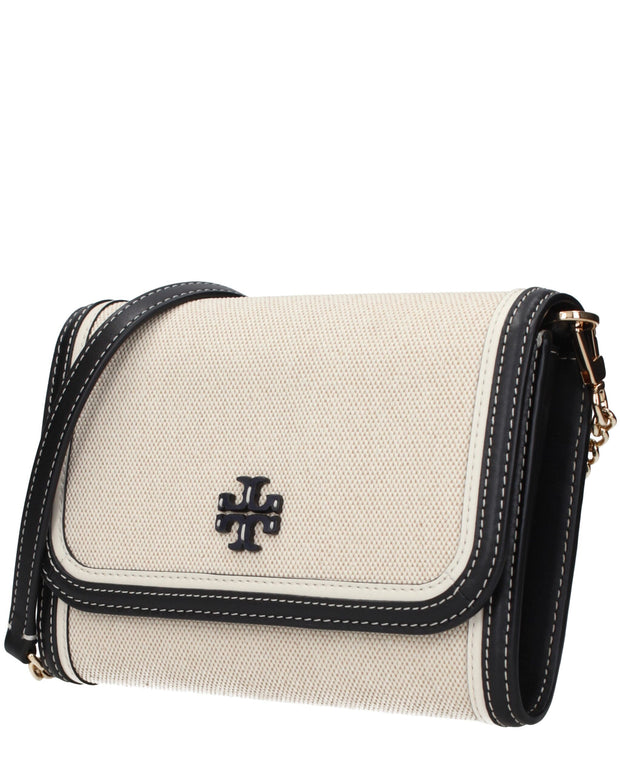 Beige Fabric Clutch Bags