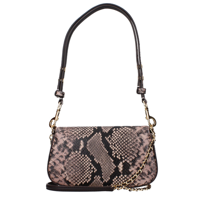 Pink Leather Shoulder Bags