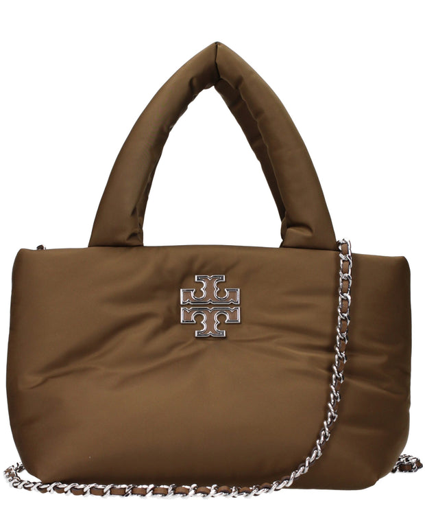 Brown Fabric Handbag