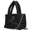 Black Fabric Handbag
