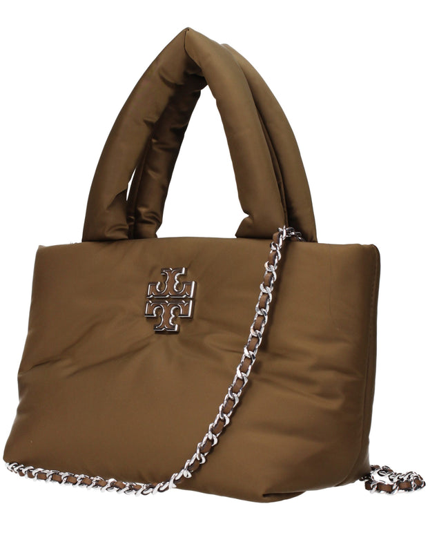 Brown Fabric Handbags