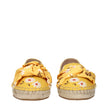 Yellow Fabric Espadrilles