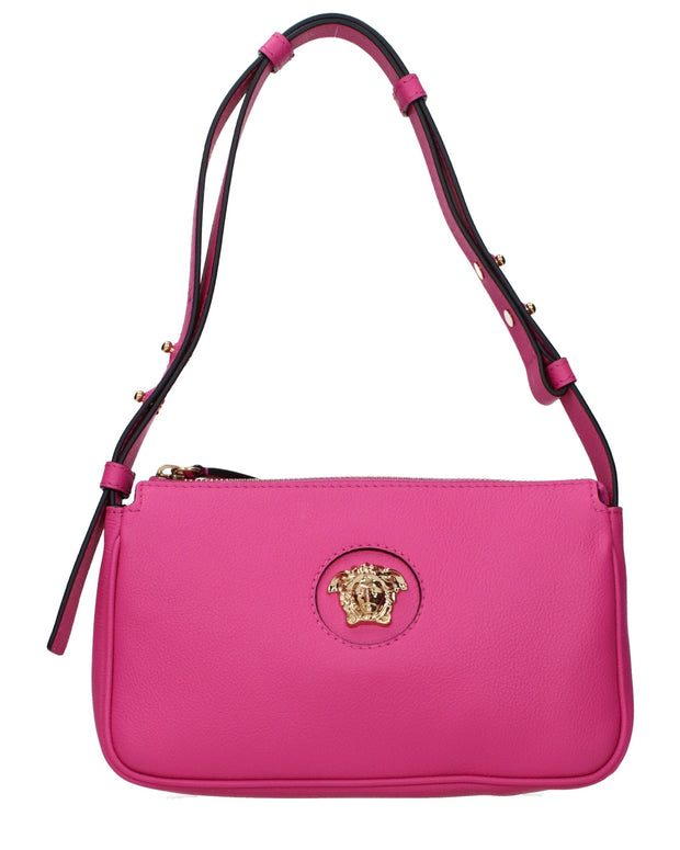 Pink Leather Shoulder Bag