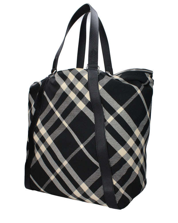 Black Fabric Shoulder Bags
