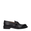 Black Leather Slip-On Loafers