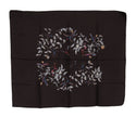 Brown 100% Silk Bird Print Wrap 80cm X 95cm RRP Scarf