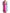 Fuchsia Light Blue Silk Two Tone Midi Dress