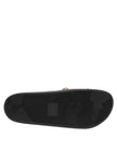 Black Rubber Sacred Heart Slides Men Beachwear Shoes