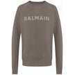 Gray Cotton Men Sweater