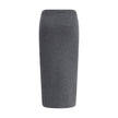 Gray Cashmere Long Skirt