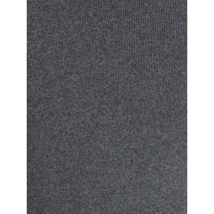 Gray Cashmere Long Skirt