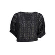 Black Polyester Tops & T-Shirt