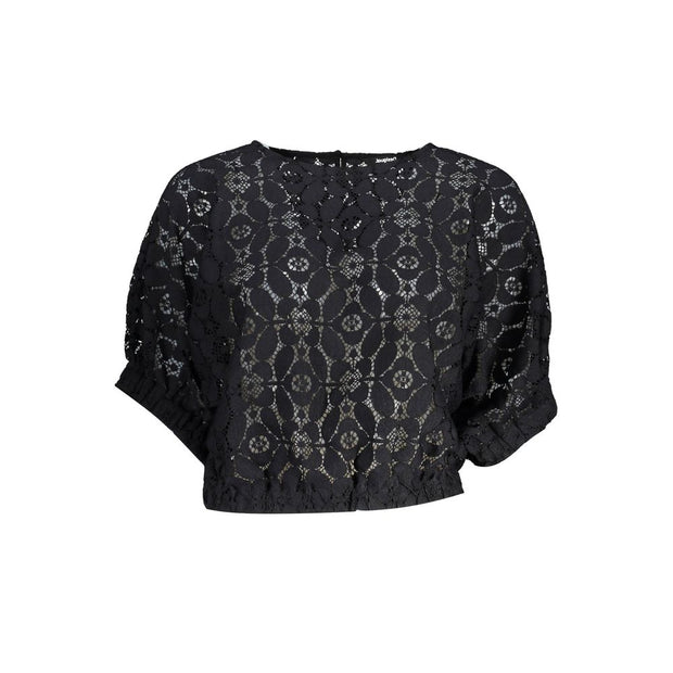 Black Polyester Tops & T-Shirt