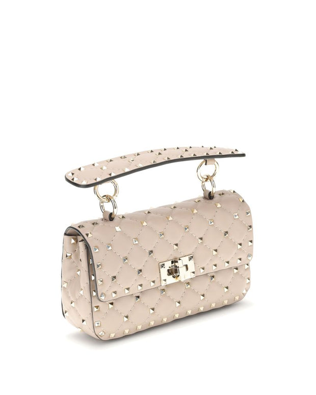 Small Leather Rockstud Spike Handbag