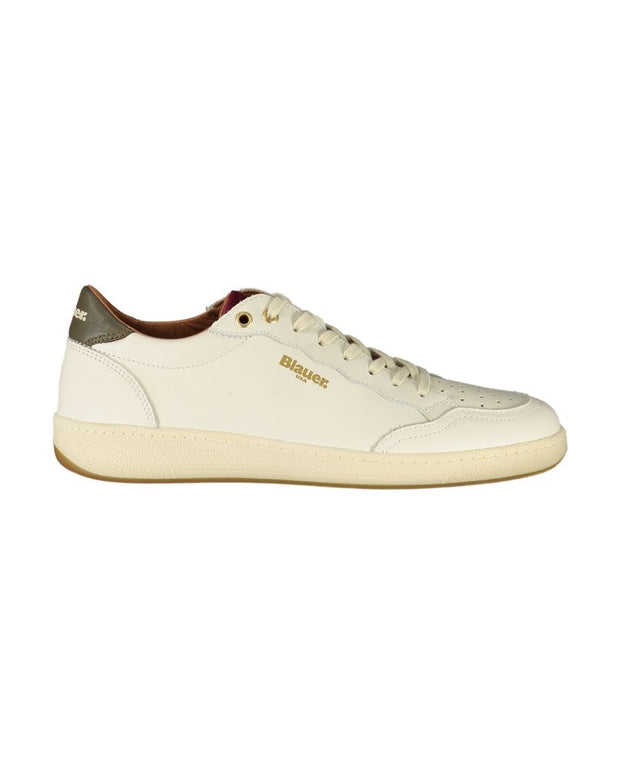 White Leather Men Sneaker