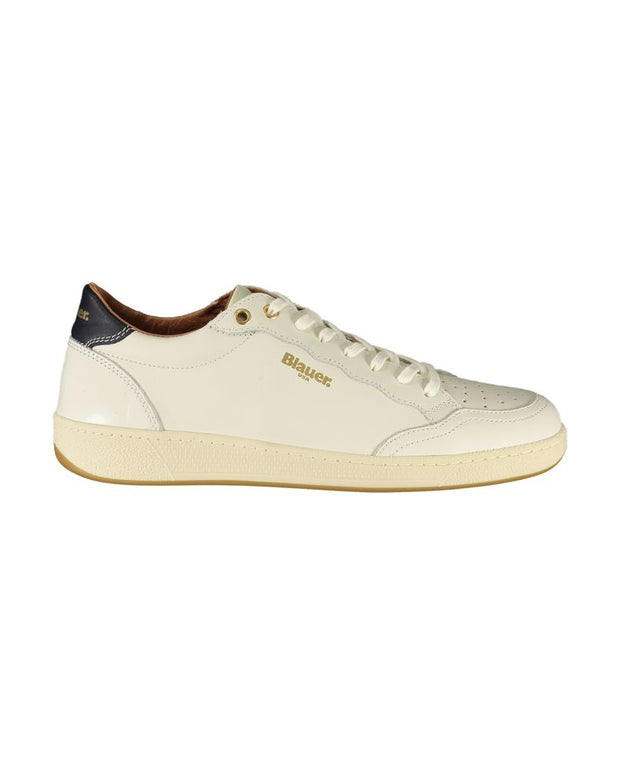 White Leather Men Sneaker
