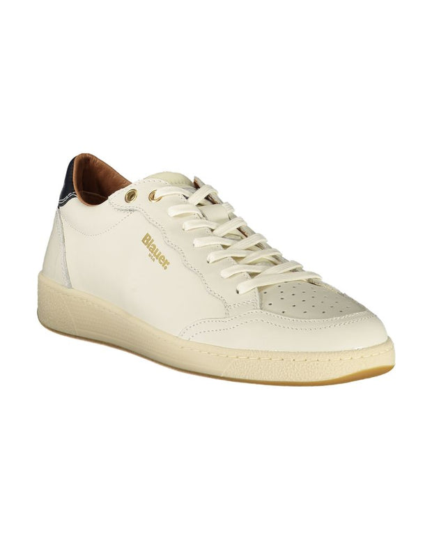 White Leather Men Sneaker