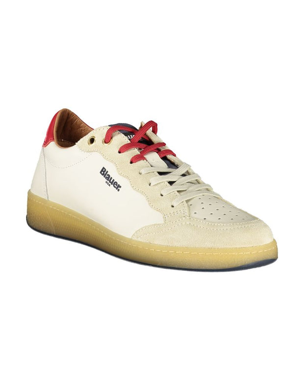 White Leather Men Sneaker