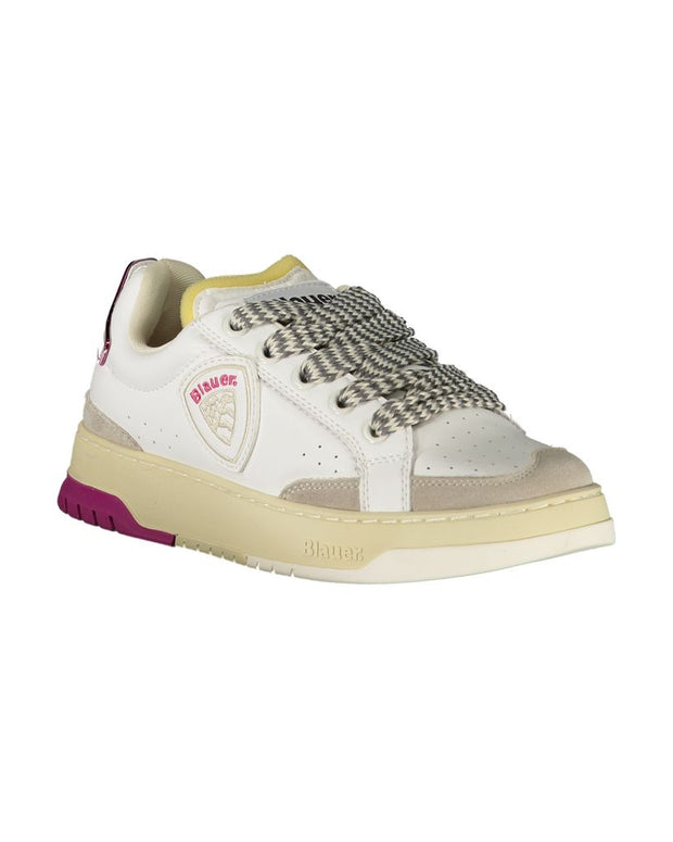 White Leather Women Sneaker