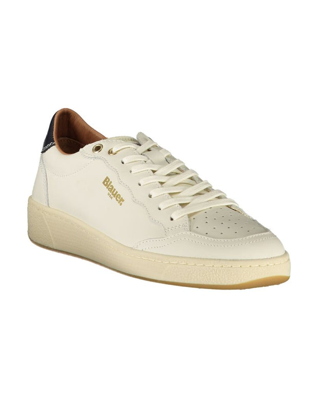 White Leather Women Sneaker