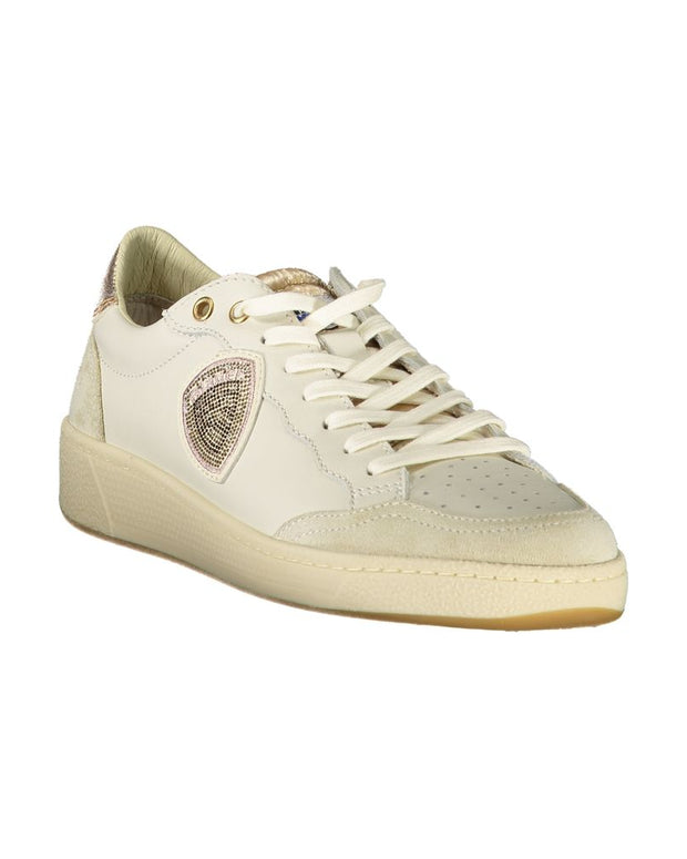 White Leather Women Sneaker