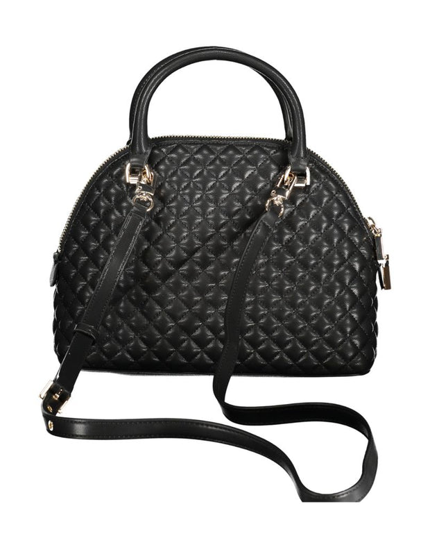 Black Polyethylene Women Handbag