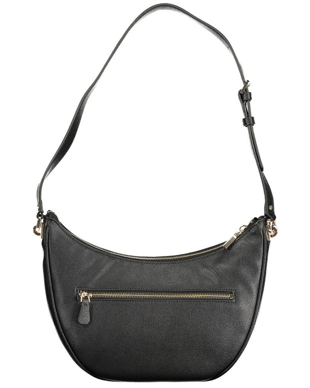 Black Polyethylene Women Handbag