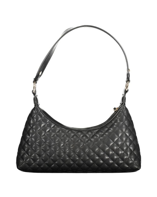 Black Polyethylene Women Handbag