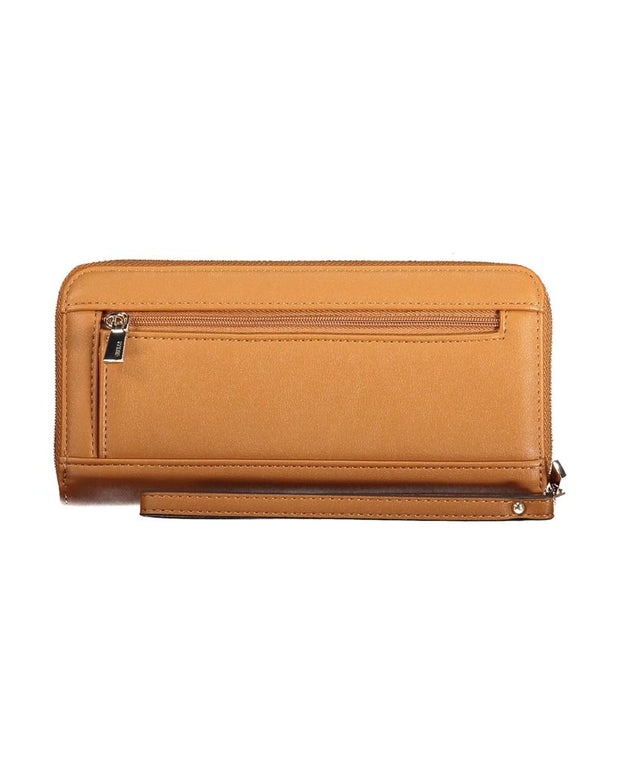 Brown Polyethylene Women Wallet