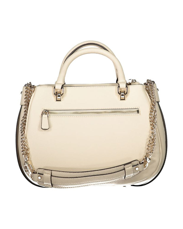 Beige Polyethylene Handbag