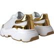 White Gold DAYMASTER Leather Sneakers Mens Shoes