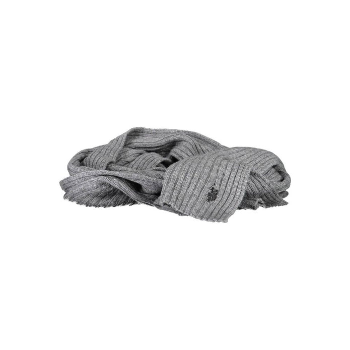 Gray Wool Scarf