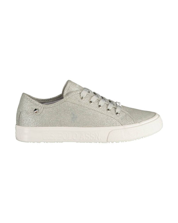 Gray Polyester Sneaker