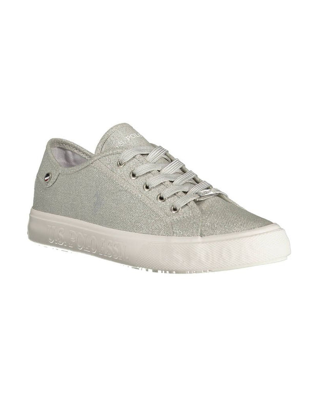 Gray Polyester Sneaker