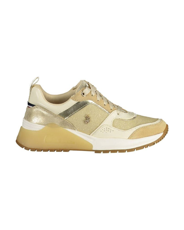 Gold Polyester Sneaker