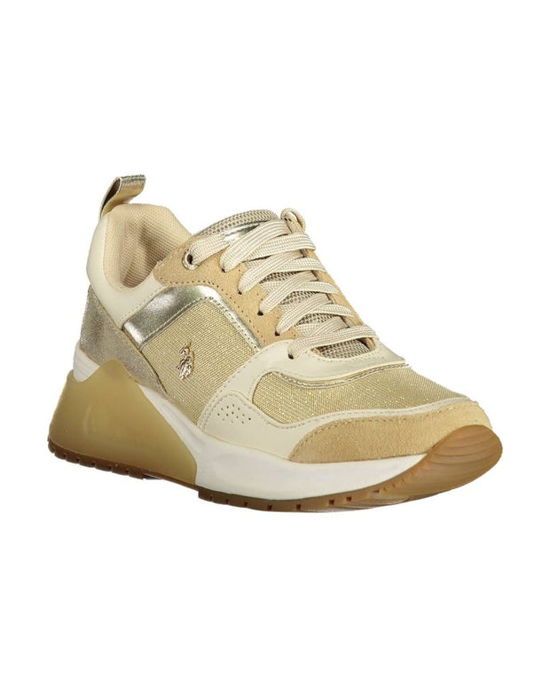 Gold Polyester Sneaker