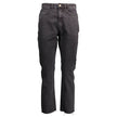 Black Cotton Jeans & Pant