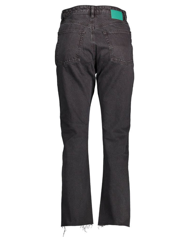 Black Cotton Jeans & Pant