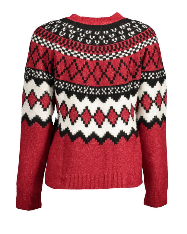 Red Polyester Sweater