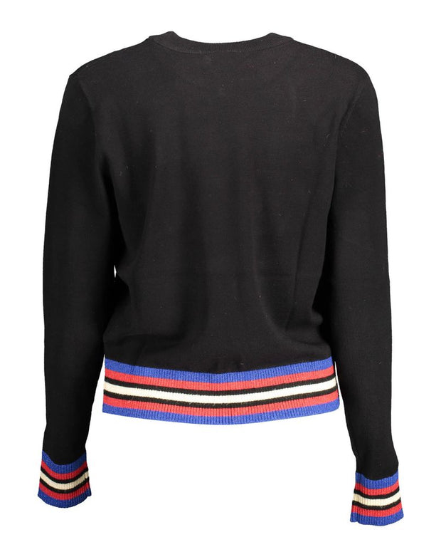 Black Polyester Sweater