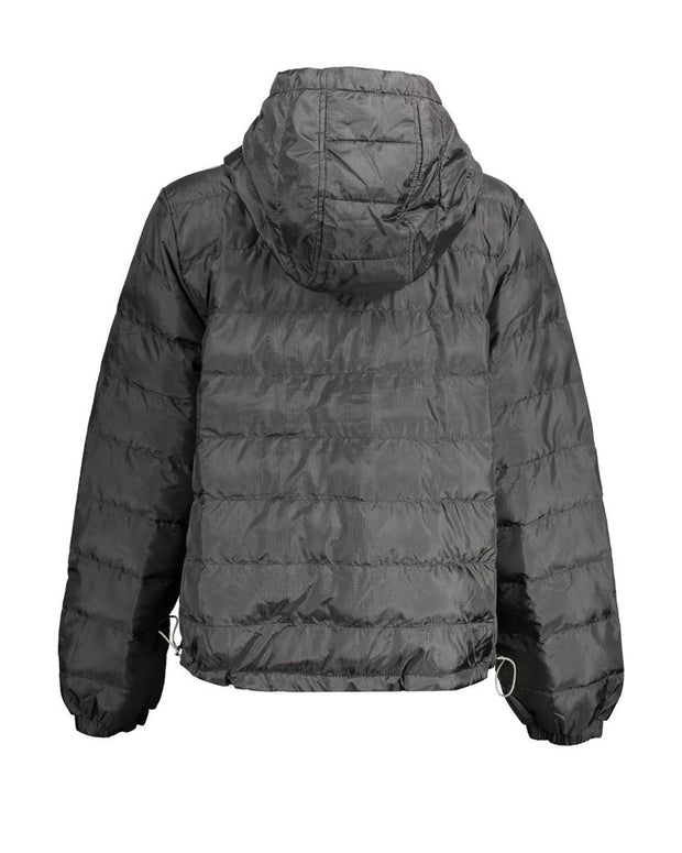 Black Polyester Jackets & Coat