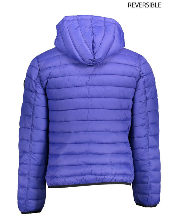Blue Nylon Jackets & Coat