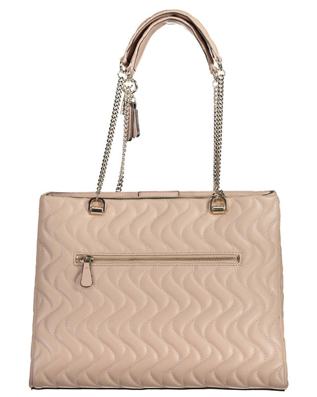 Pink Polyethylene Handbag
