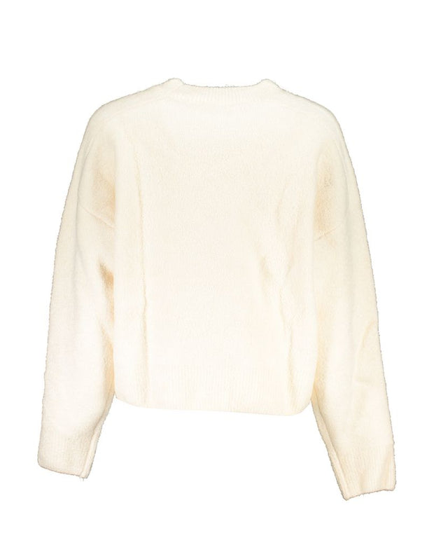 White Fabric Sweater