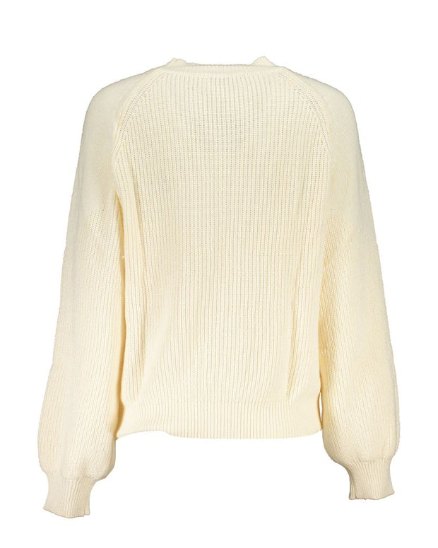 White Fabric Sweater