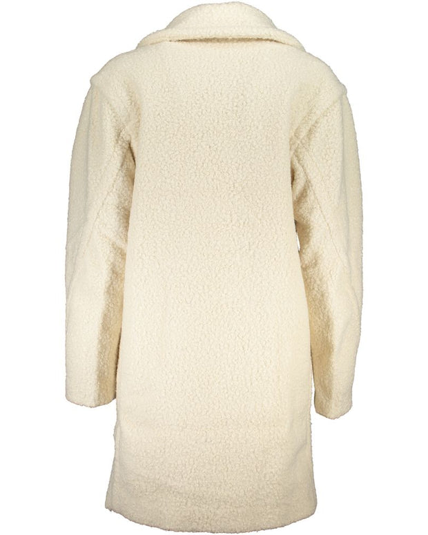 White Polyester Jackets & Coat