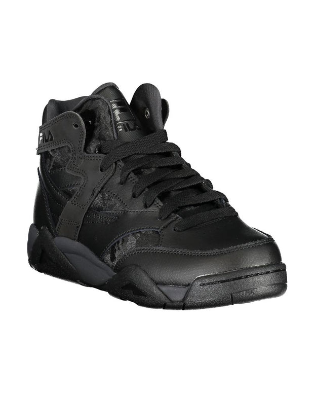 Black Polyester Sneaker