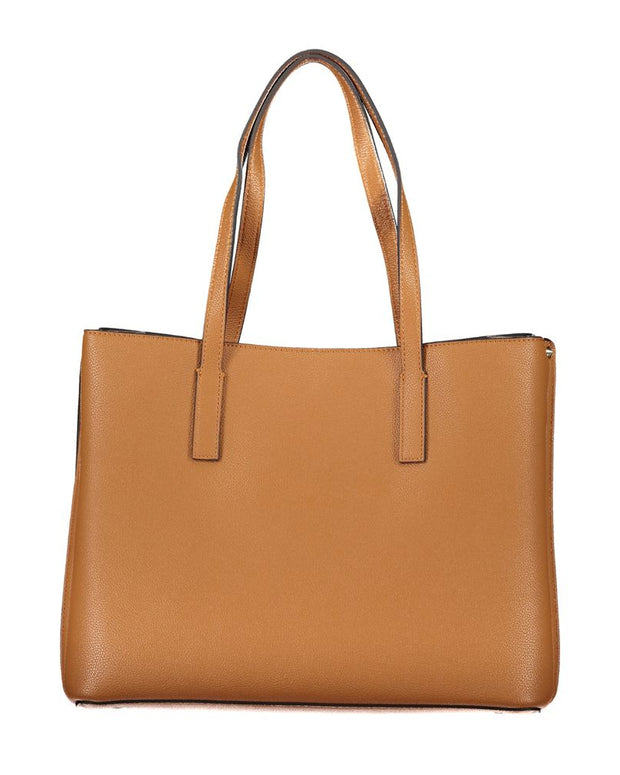Brown Polyethylene Handbag