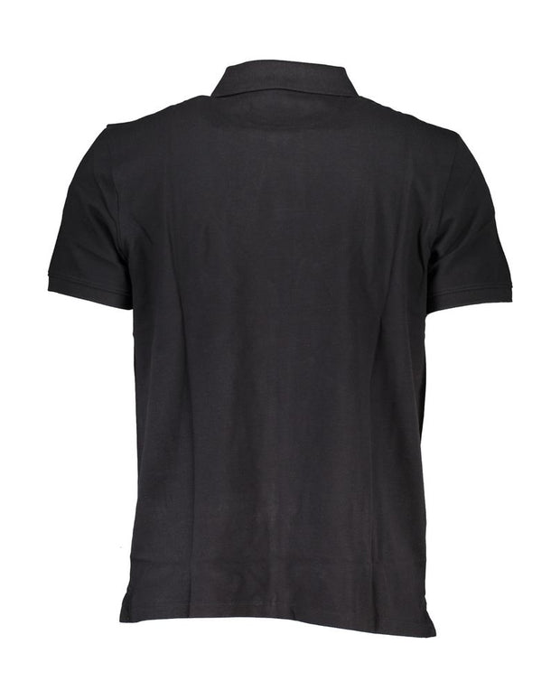 Black Cotton Polo Shirt