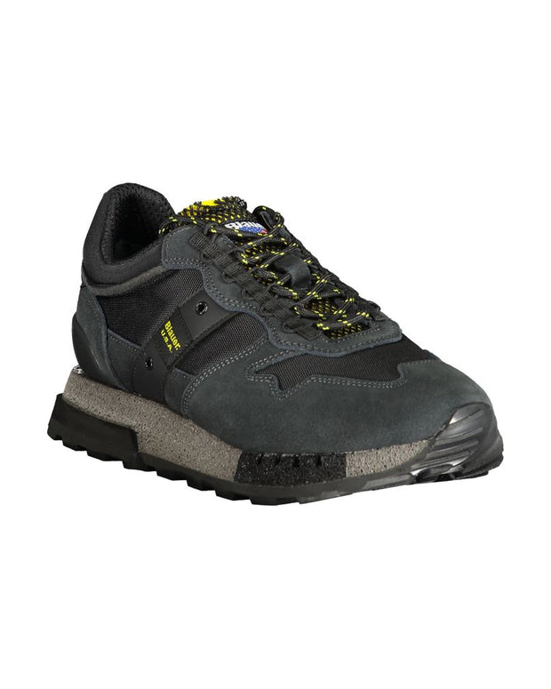 Black Polyester Sneaker